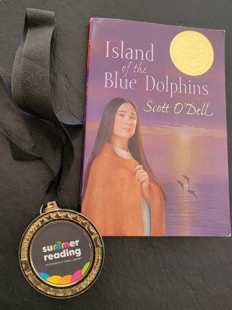 Island of the Blue Dolphins and reading medal